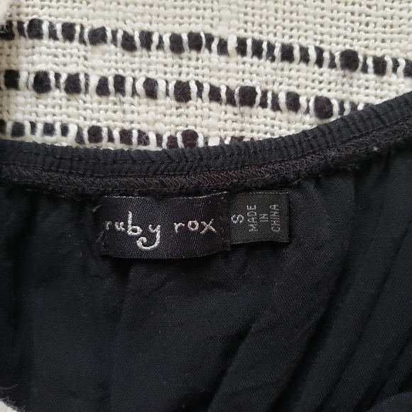 Ruby Rox Vintage Y2K Black Midi Dress with Flower Pattern - Small - Picture 6 of 6